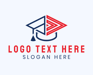 Education - Educational Play Button logo design