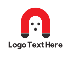 Horror - Ghost Magnet Cartoon logo design