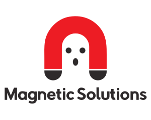 Magnetic - Ghost Magnet Cartoon logo design