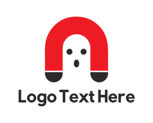 Ghost - Ghost Magnet Cartoon logo design