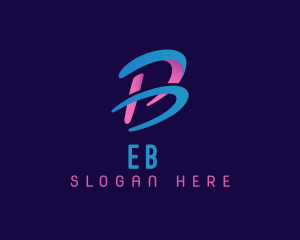 Creative Digital Letter B Logo