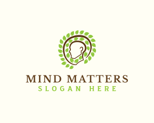 Neurological - Human Head Nature logo design