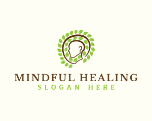 Therapist - Human Head Nature logo design