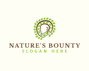 Human Head Nature logo design