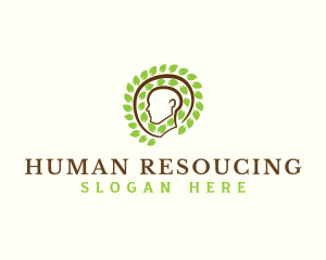 Human Head Nature logo design