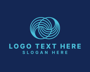 Loop - Infinity Water Wave logo design