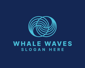 Infinity Water Wave logo design