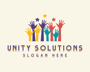 Diversity - Creative Hand Community logo design