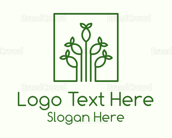 Simple Plant Seed Logo