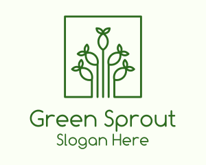 Simple Plant Seed logo design