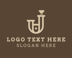 Brown - Elegant Perfume Letter J logo design