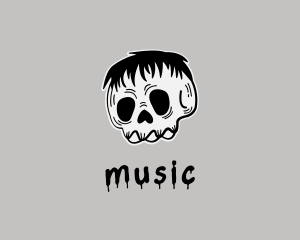 Punk Skull Skeleton Logo