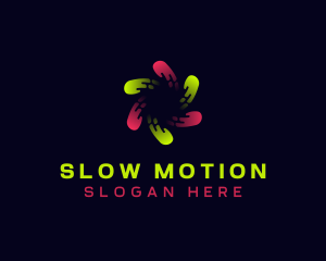 Motion Tech Swirl logo design