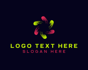 Technology - Motion Tech Swirl logo design