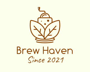 Brown Coffee Grinder  logo design