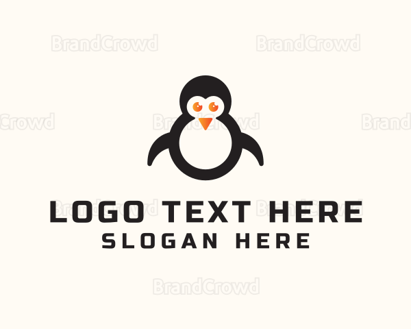 Penguin Zoo Animal Logo