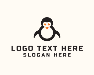 Penguin Zoo Animal  Logo