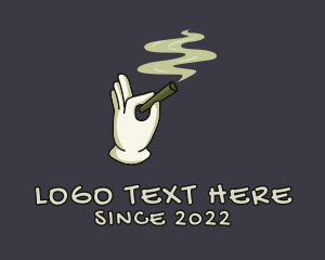 Cigarette - Cannabis Marijuana Reefer logo design