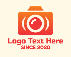 Picture - Orange Modern Camera logo design