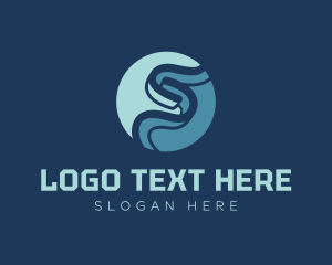 Serif - Technology Business Letter S logo design