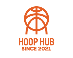 Hoop - Orange Sports Basketball logo design