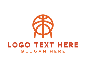 Tourney - Orange Sports Basketball logo design