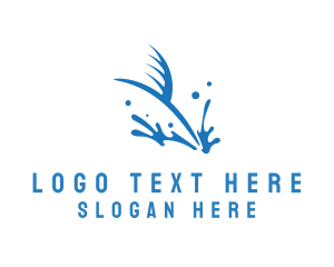 Leisure - Blue Fish Shark Fin logo design