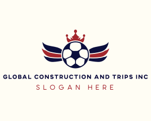 Tournament - Soccer Ball Wings logo design