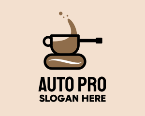 Americano - Coffee Cup Tank logo design