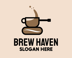 Coffee Cup Tank logo design