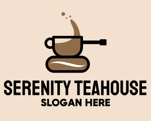 Coffee Cup Tank logo design