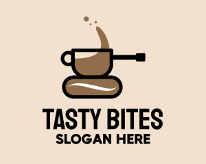 Cafeteria - Coffee Cup Tank logo design