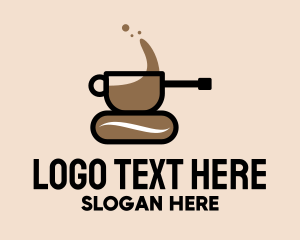 Hot Drinks - Coffee Cup Tank logo design