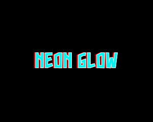 Neon - Glitch Neon Wordmark logo design