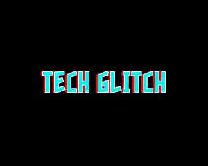 Glitch - Glitch Neon Wordmark logo design