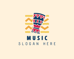 Cultural - Musical African Drum logo design