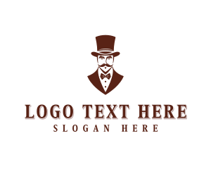 Mustache - Stylish Gentleman Barber logo design