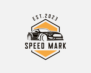 Sports Car Drag Racing logo design