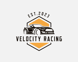 Sports Car Drag Racing logo design