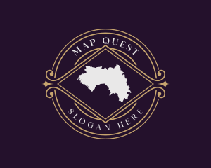 Guinea Land Map logo design