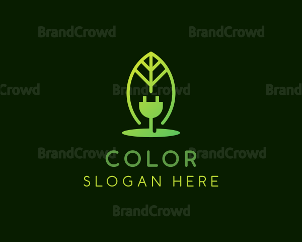 Sustainable Plug Leaf Logo