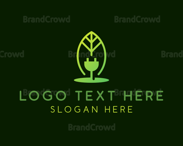 Sustainable Plug Leaf Logo