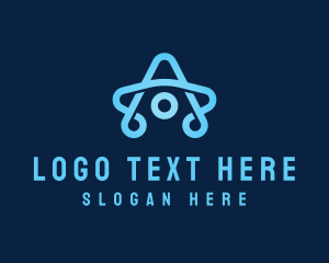 Symbol - Star Technology Letter A logo design