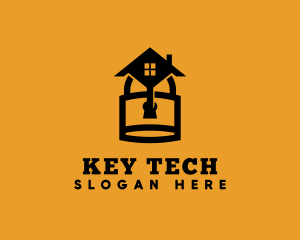 Residential Lock Security logo design