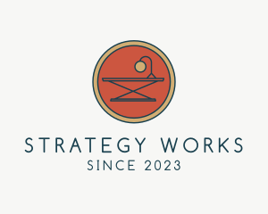 Office Table Furniture logo design