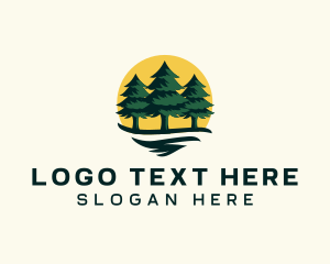 Forestry - Pine Tree Forest logo design