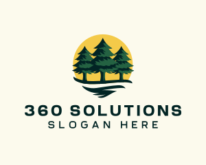 Pine Tree Forest logo design