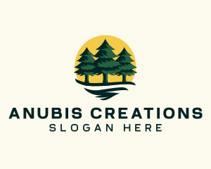 Pine Tree Forest logo design