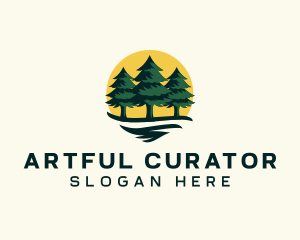 Pine Tree Forest logo design