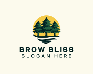 Pine Tree Forest logo design